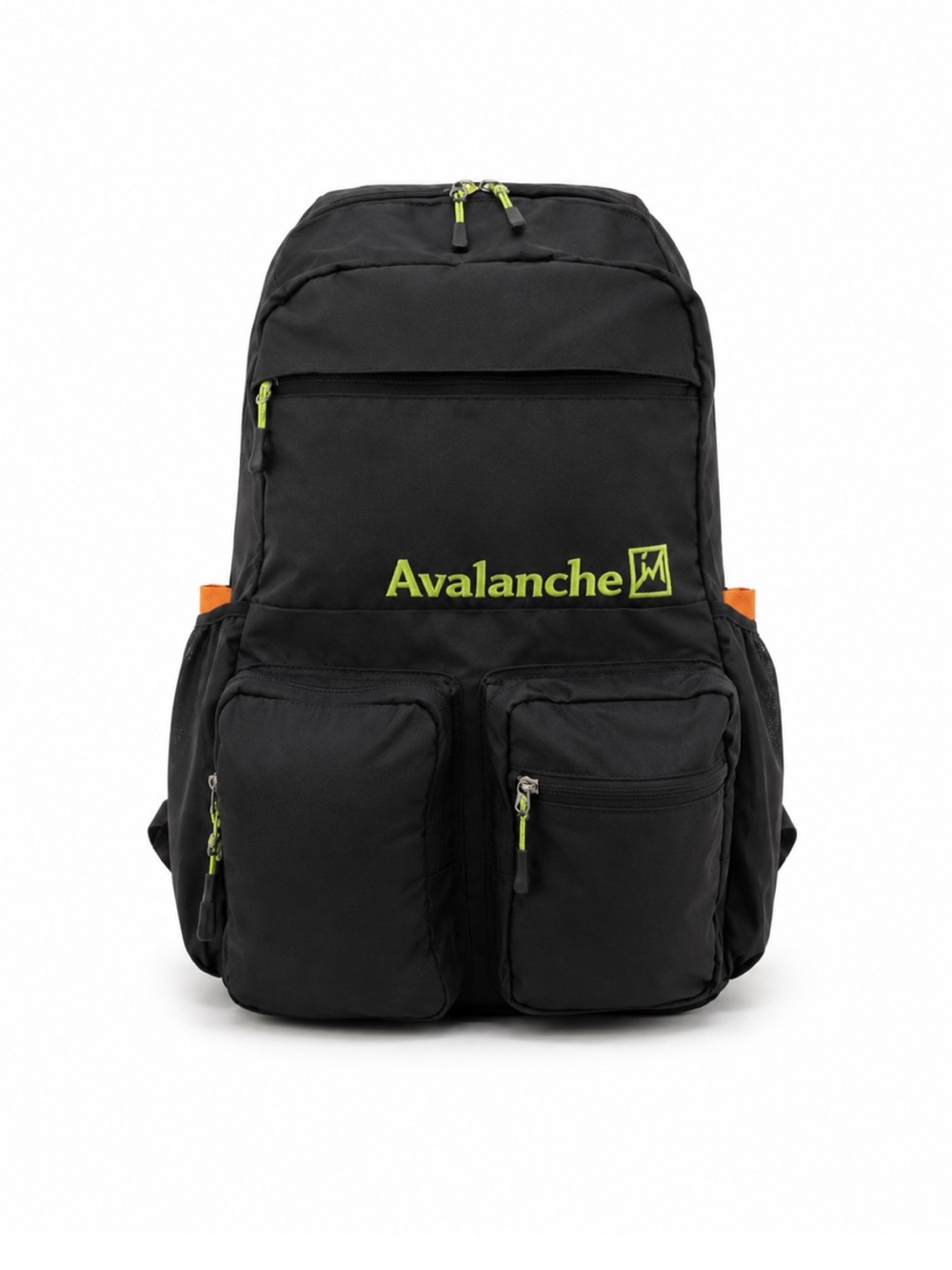 Avalanche Davis Backpack Black Lime Outdoor Travel Hiking School NWT 22"